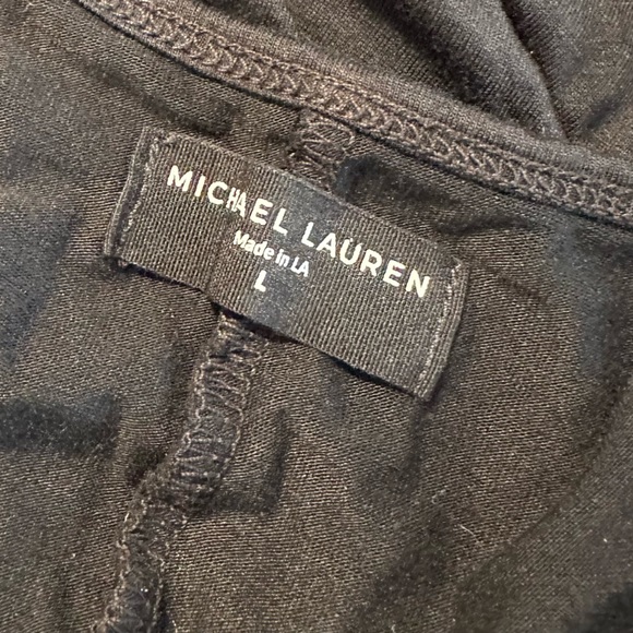 MICHAEL LAUREN 'Kyle' Core V-Neck Dress in Black - Picture 8 of 8